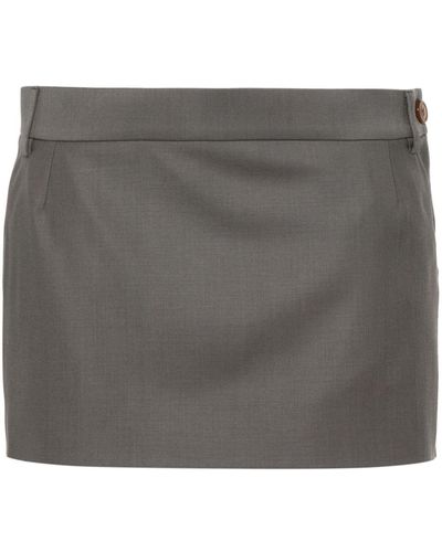 Vivienne Westwood Foam Wool Tailored Skirt - Grey