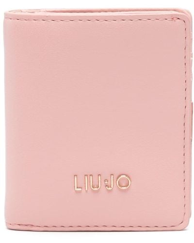 Liu Jo Logo-lettering wallet - Rose
