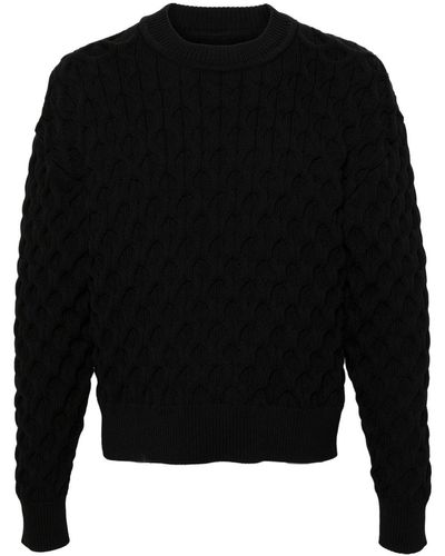 Jacquemus Le Pull Torsade Pullover - Schwarz