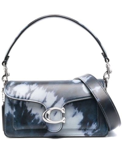 COACH Tabby Tie-dye Leather Tote Bag - Blue