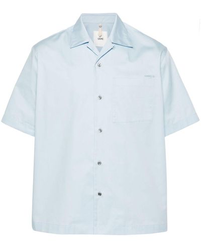 OAMC Camisa con parche gráfico - Azul