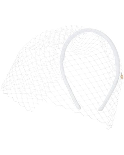 Maison Michel Cerchietto Veil - Bianco