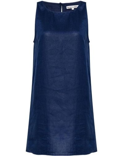 Reformation Robe en lin Jessi à coupe courte - Bleu
