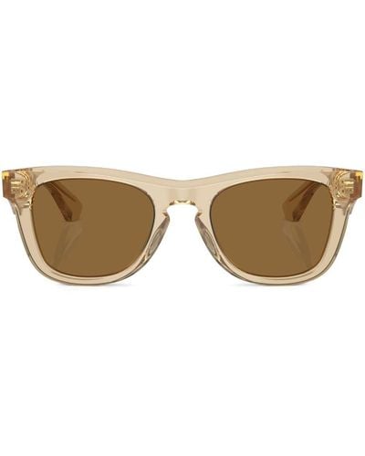 Burberry Transparent-design Square-frame Sunglasses - Natural
