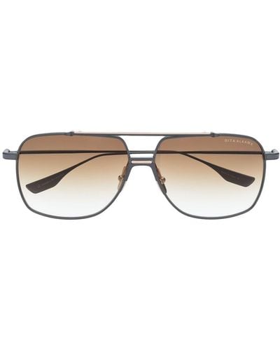 Dita Eyewear Alkamx Pilot-frame Sunglasses - Gray
