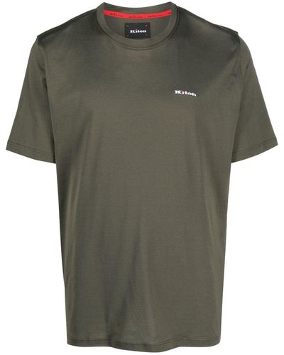 Kiton T-shirt con stampa - Verde