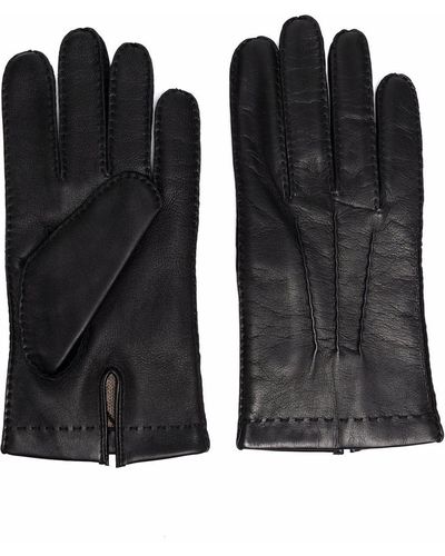 Mackintosh Shaftesbury Handschuhe aus Leder - Schwarz
