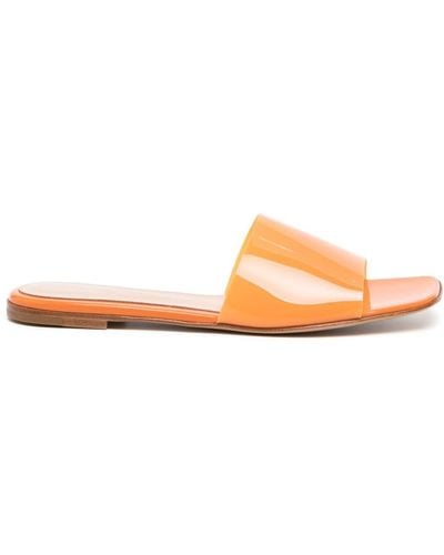 Gianvito Rossi Cosmic Square-toe Sandals - Orange