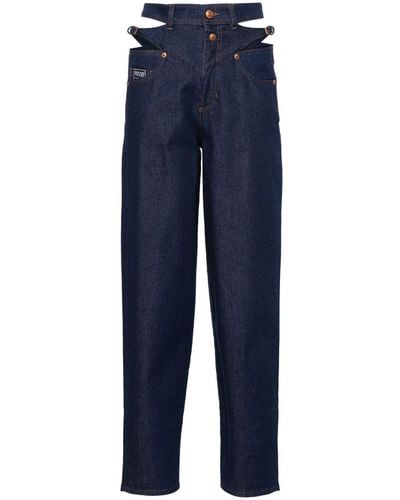 Versace Cut Out-detail Jeans - Blue