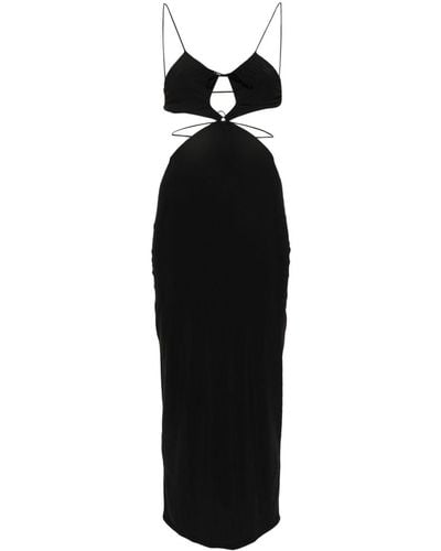 Amazuìn カットアウト ドレス - ブラック