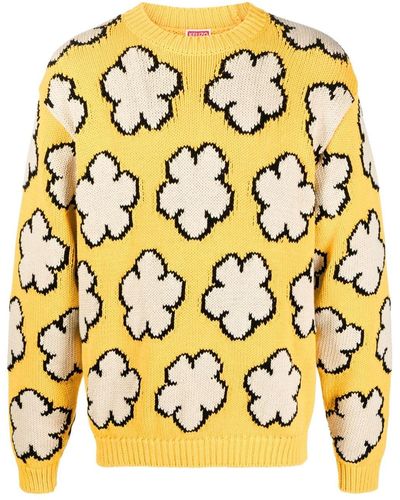 KENZO Boke Flower Cotton Sweater - Yellow