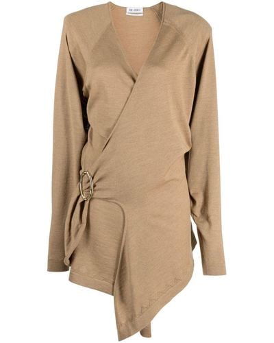 The Attico Robe courte Huely à design portefeuille - Neutre