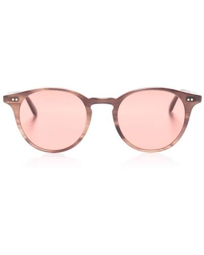 Garrett Leight Runde Clune Sonnenbrille - Pink