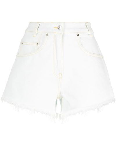 IRO Hoch sitzende Jeans-Shorts - Weiß
