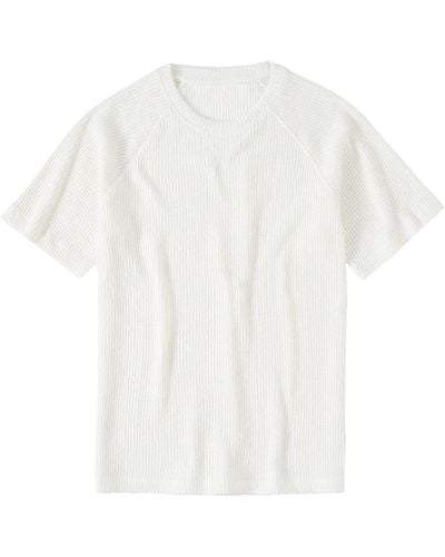 Closed T-Shirt aus Bouclé - Weiß