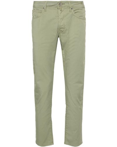 Incotex Tapered Cotton Trousers - グリーン