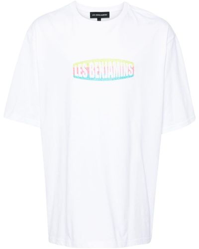 Les Benjamins Logo-print Oversized Cotton T-shirt - White