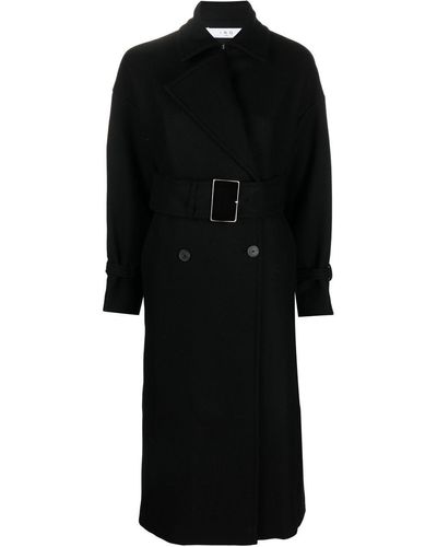 IRO Wool-blend Trench Coat - Black