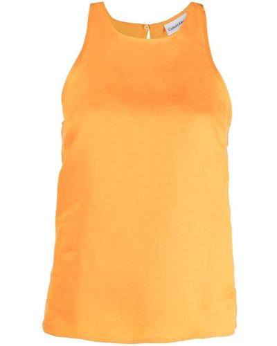 Calvin Klein Top sin mangas - Naranja
