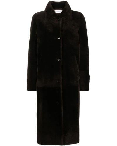 Inès & Maréchal Noble Faux-fur Coat - Black