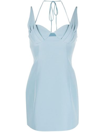 Jonathan Simkhai Double-strap Mini Dress - Blue