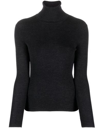 P.A.R.O.S.H. Roll-neck Wool Sweater - Black