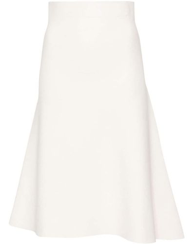 Jil Sander A-line Skirt - White