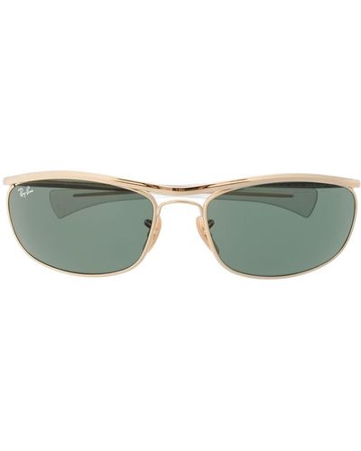 Ray-Ban Oval Frame Sunglasses - Metallic