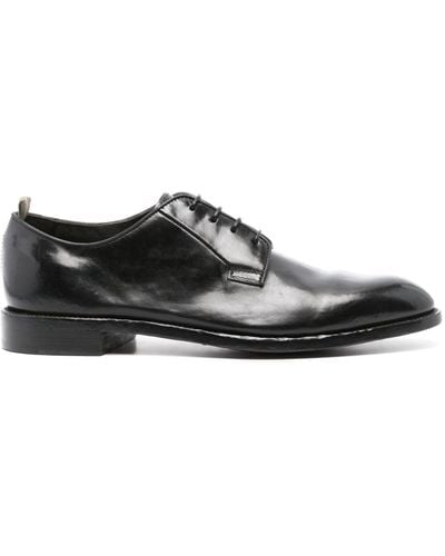 Officine Creative Lace-up Leather Derby Shoes - Black