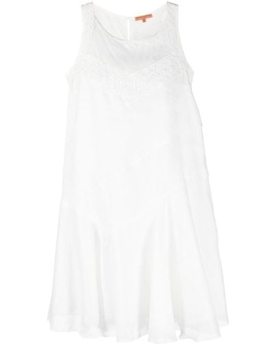 Ermanno Scervino Lace-detail Short Shift Dress - White