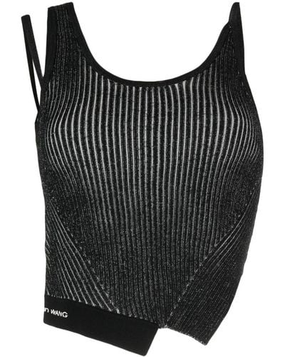 Feng Chen Wang Asymmetric Vest Top - Black