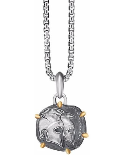David Yurman 17mm Gemini Zodiac Amulet Enhancer Pendant - Metallic
