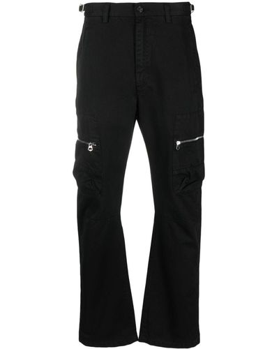 Haikure Straight-leg Cargo Pants - Black