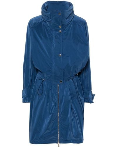 Moorer Kathi Hooded Raincoat - Blue