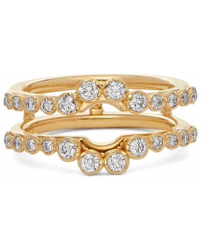 Annoushka 18kt Recycled Yellow Gold Marguerite Full Jacket Diamond Ring - Metallic