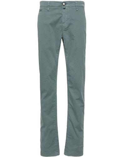 Jacob Cohen Bobby Mid-rise Chinos - Blue