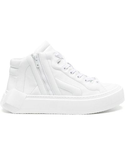 Pierre Hardy Cubix Mount Hi-top Leather Trainers - White
