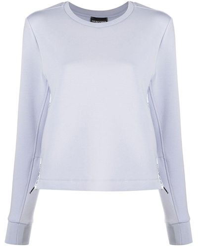 Emporio Armani Sweatshirt mit Reißverschlussdetail - Lila