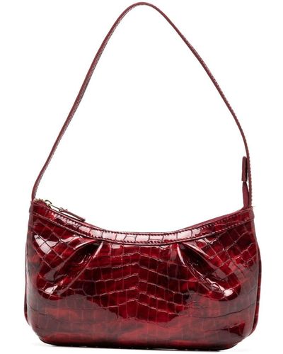 Elleme Dimple Crocodile-embossed Leather Tote Bag - Red