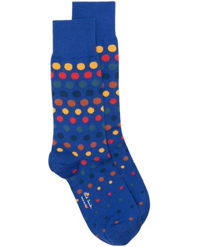 Paul Smith English Spot Socks - Blau