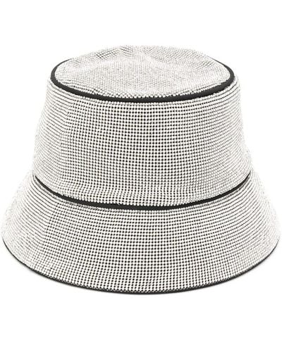 Kara Sombrero de pescador bordado - Metálico