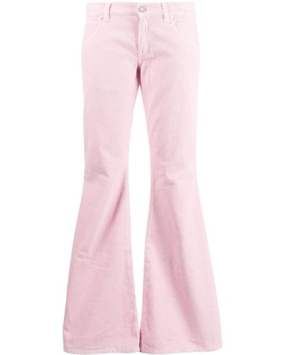 ERL Corduroy Flared Pants - Pink