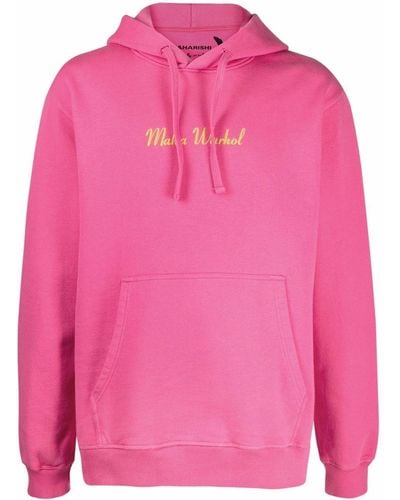 Maharishi Warhol Lunar Organic Cotton Hoodie - Pink