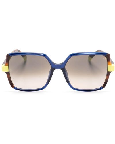 Etnia Barcelona Lesseps Square-frame Sunglasses - Blue