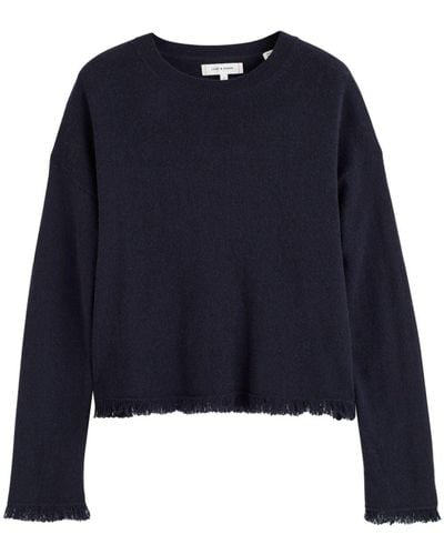 Chinti & Parker Frayed-edge Sweater - Blue