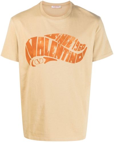 Valentino Garavani Valentino Surf プリント Tシャツ - オレンジ