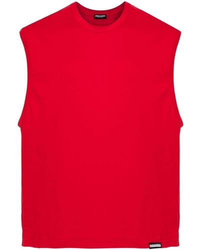 DSquared² Camiseta sin mangas - Rojo
