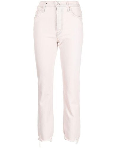 Mother Stretch-cotton Skinny Jeans - Pink