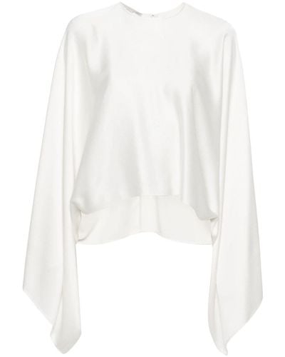 Stella McCartney Blusa drappeggiata - Bianco