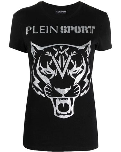 Philipp Plein T-shirt Met Logo - Zwart